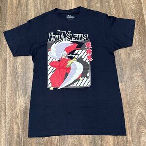VTG InuYasha Anime Shirt Men's Medium Blue Rumkio Takahashi Manga Y2K 00s